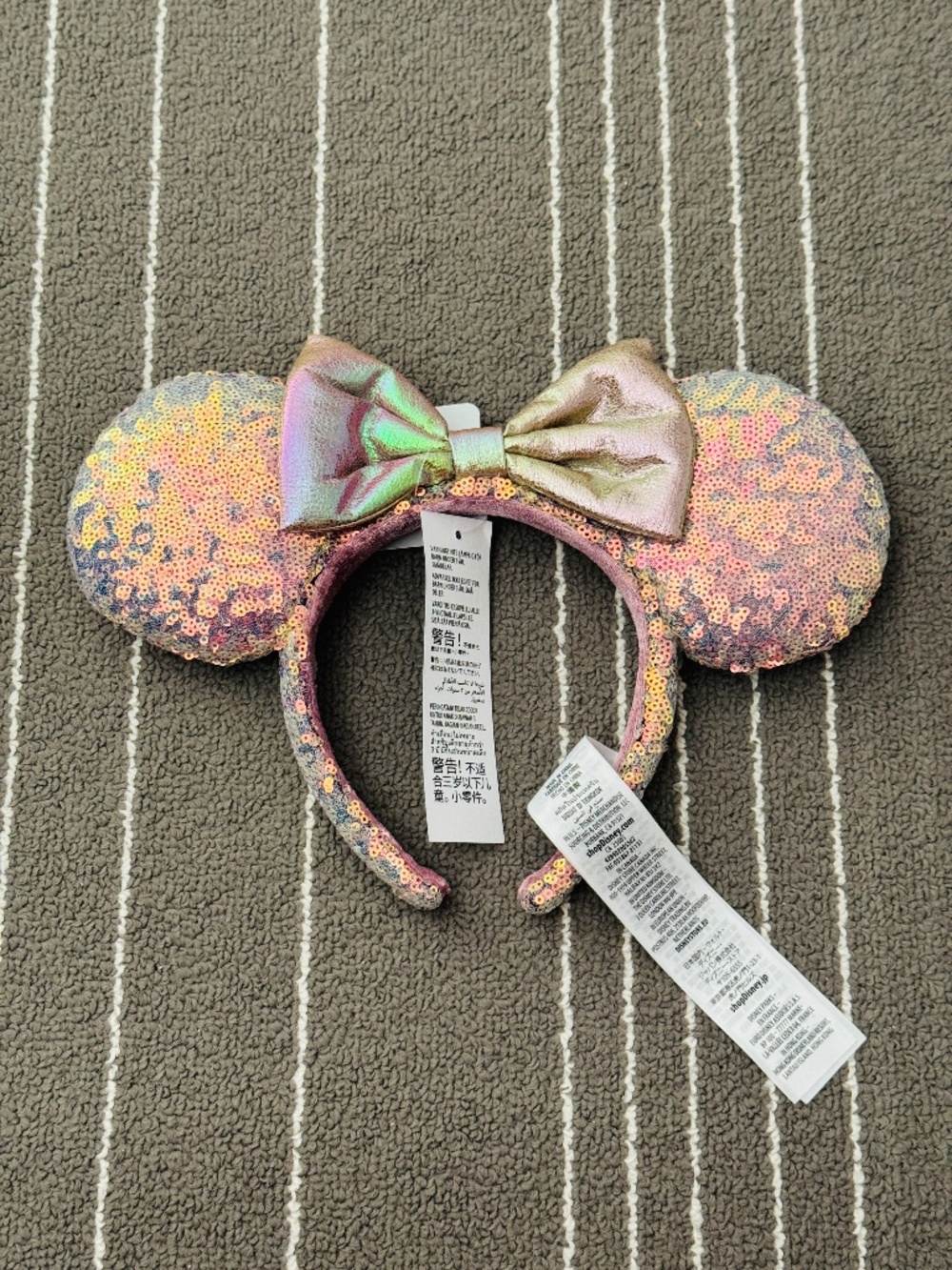 Walt Disney World 50th Anniversary - EARidescent Minnie Ears, Sequins, Brand New - Picture 2 of 3